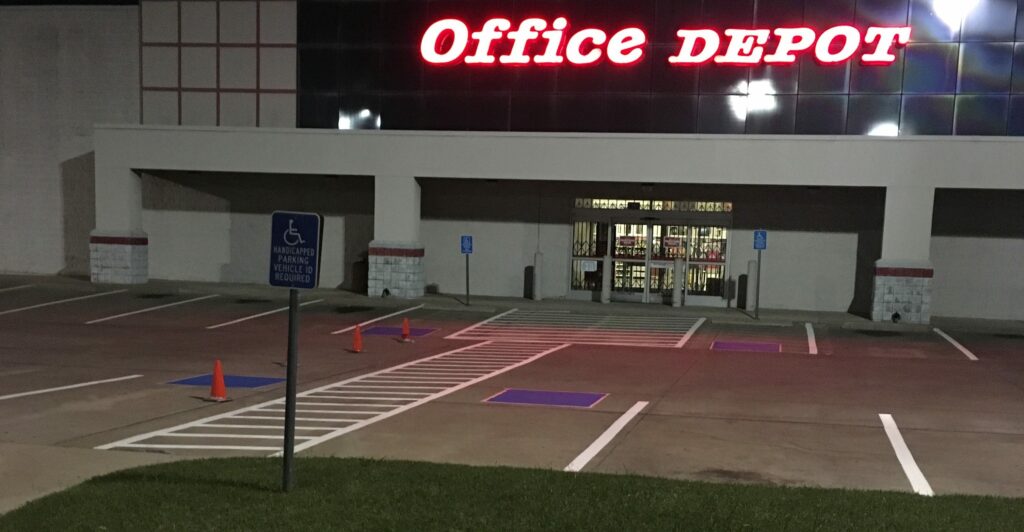 retail parking lot striping