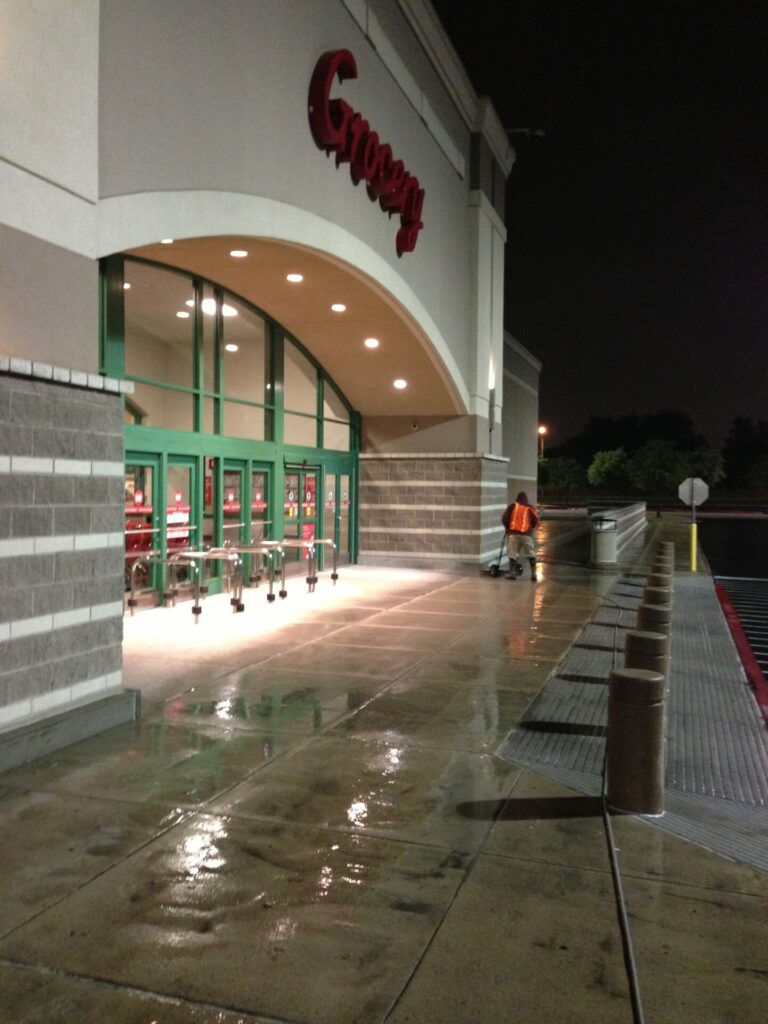 retail pressure washing and striping