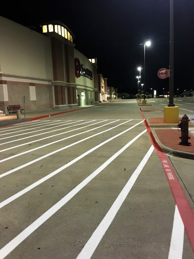 retail pressure washing and striping